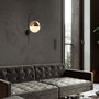 Opviq Bastos - 3051 Lámpara de pared de metal y cristal